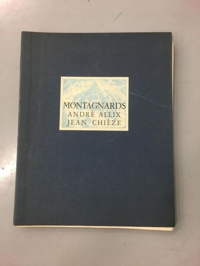 null André Allix Jean Chieze Montagnards Club Alpin Isére 1935 
