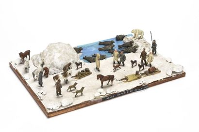 HEYDE : Diorama figurant L'expédition au...