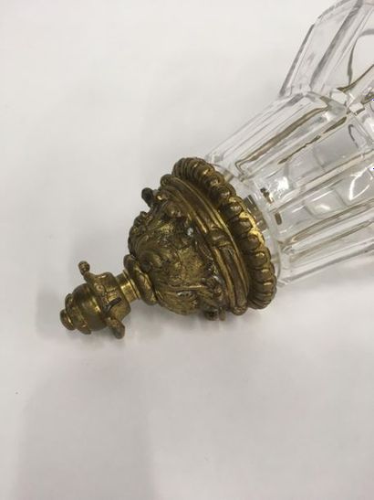 null Lanterne en verre monture bronze
H: 50 cm