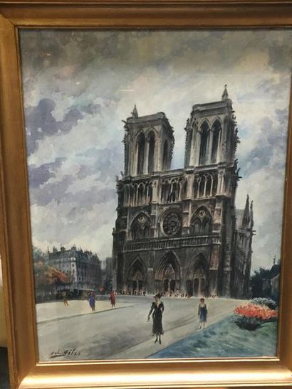 null GILIS
Vue de Notre Dame de Paris
Aquarelle
64 x 46 cm