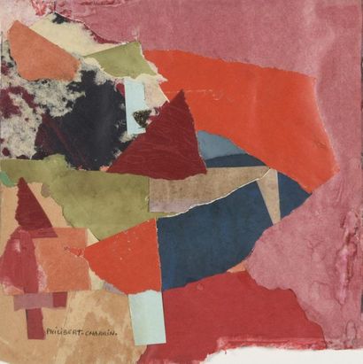 null Paul Philibert-Charrin (1920-2007)
Yvre, abstrait
Collage, signé en bas à gauche...