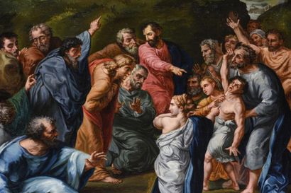 null Ecole italienne 19ème siècle 
D'après RAPHAEL
La transfiguration
Huile sur toile
102...