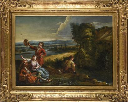 null Ecole italienne du XVIIIème siècle
Paysage animé
huile sur toile
54 x 79 cm
Cadre...
