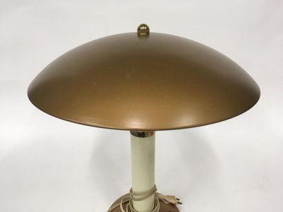 null Lampe de bureau en tole et verre 