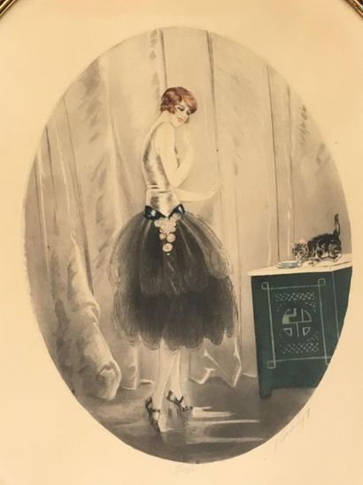 null Lithographie 1930 en couleur
Elegante
40 x 30 cm
Signé en bas à droite