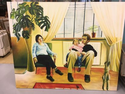 null David MOREL
Portrait de famille
Huile sur toile
125 x 150 cm