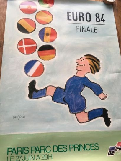 null Affiche Euro de football 84
Affiche de la Finale au Parc des Princes
80 x 60...
