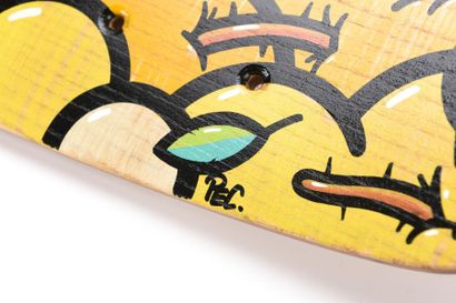 null Pec (Né en 1975)
Sans titre
Planche de skateboard en frêne et acajou
Peinture...