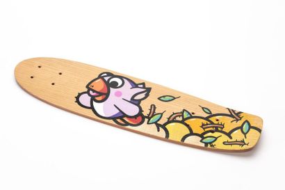 null Pec (Né en 1975)
Sans titre
Planche de skateboard en frêne et acajou
Peinture...