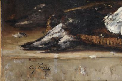 null Eugène Ferdinand PARISY, 19ème
Retour de chasse
huile sur toile , signée en...