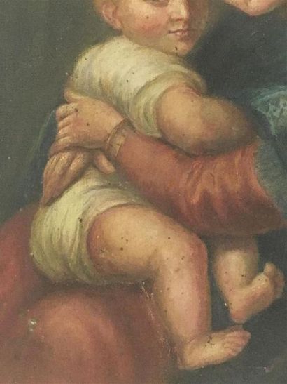 null Vierge à l'enfant
Huile sur toile
36 x 28.5 cm
Accidents
