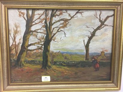 null Ludovic GIGNOUX (1882- )
Environ de Pau
Huile sur panneau
50 x 80 cm
Signé en...