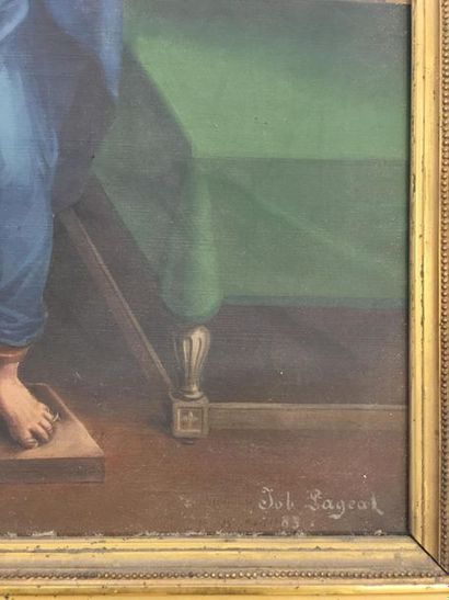 null Ecole du 19ème siècle
Saint-Joseph 
huile sur toile
65.5 x 49 cm
Accident