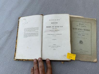 null Missions de Chine. Mémoire de l'état actuel de la mission du Kiang-Nan (1842-1855)....