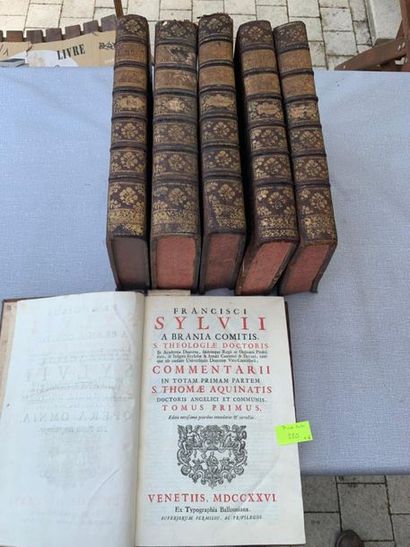 null Francisci Silvii. Opera omnia. 6 volumes in-folio. Venise, 1726.
