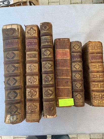 null Un lot de 6 volumes in-folio et in-4, complets et incomplets. (Accidents).