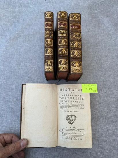 null Bossuet. Histoire et variations des églises protestantes. 1760. 4 volumes. ...