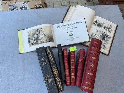 null Un ensemble de 9 ouvrages XIXe, dont, Histoire de Russie, La Fronde et Mazarin,...