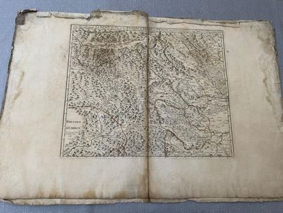 null Nolli. Plan de Rome. 1748. 68 x 45 cm. (Tâches). Jointes, 2 cartes 1734 : La...