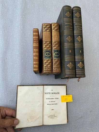 null Un lot de 3 titres en 6 volumes divers XIXe.