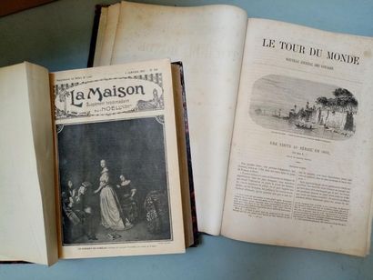 null Lots de livres dont treize volumes Le Tour du monde de M. Edouard Charton :...