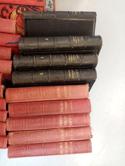 null Lot de livres dont : 
Bibliothèque rose illustrée, 20 volumes dont Robinson...