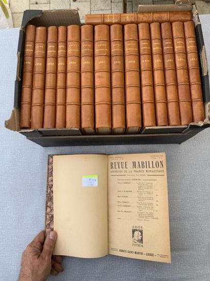 null Revue Mabillon. Archi180654s de la France monastiques. 16 années (1921 à 19...