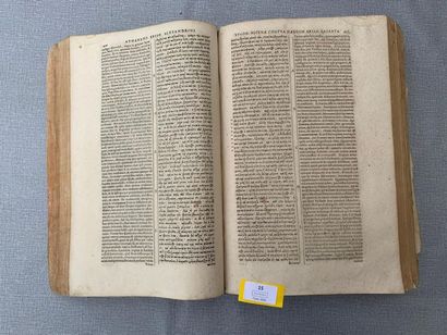 null Les oeuvres d'Atanas d'Alexandrie. 1601. Texte sur 2 colonnes en grec et en...