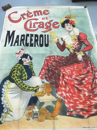 null René PEAN
Cirage MARCEAU
affiche entoilé imp CHAIX timbre d'affichage
210 x...