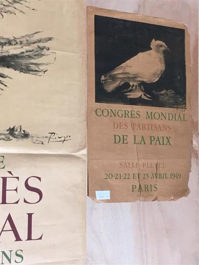 null Pablo PICASSO
Deux affiches pour le Congrès Mondial des partisans de la paix
Deuxième...