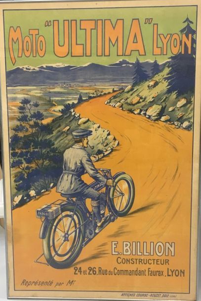 null Motos Ultima à lyon 
Affiches COURBE-ROUZET
encadrée 
118 x 76 cm