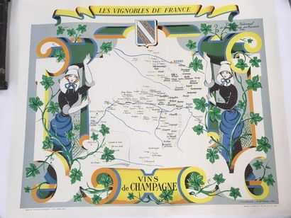 null Les vignobles de France
Vins de Champagne
Affiche entoilée
77 x 93 cm