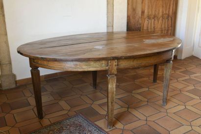 null Table à volets en bois naturel 
19ème siècle
H : 72 - L: 73 - P: 39 cm