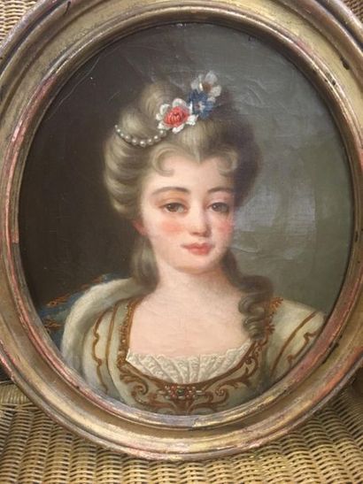 null Portrait de femme à vue ovale
huile sur toile
40 x 30 cm