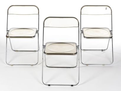 null Giancarlo PIRETTI (né en 1940) 

Suite de trois chaises pliantes modèle Plia...