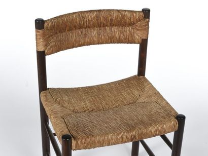 null Robert SENTOU (XX ème)
Suite de deux chaises modèle Dordogne à structure en...