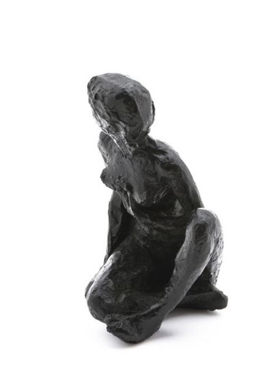 null Edmond MOIRIGNOT (1913-2002) 
Femme assise, épreuve n° 2/6 
Sculpture en bronze...