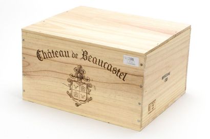 null 6 B CHÂTEAUNEUF DU PAPE Rouge (Caisse Bois d'origine) Château de Beaucastel...