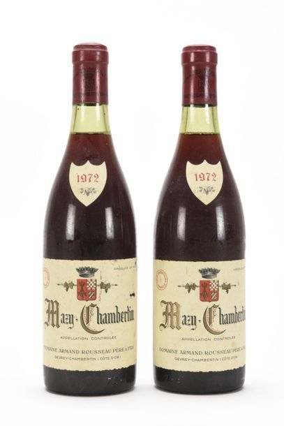 null 2 B MAZY-CHAMBERTIN (Grand Cru) 1 à 2,3 et 1 à 2,5 cm; 1 e.l.s. et 1 e.t.a;...