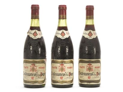 null 3 B CHÂTEAUNEUF DU PAPE Rouge (1 à 2,5 cm; e.t.h. dont 2 e.l.a; 1 clm.s; et...