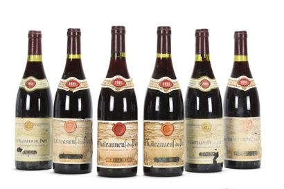 null 6 B CHATEAUNEUF DU PAPE Rouge (e.a; 2 clm.a.) Guigal 1988