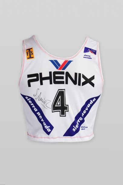 null Alpine Skiing] Bib 4 Sébastien AMIEZ
This number 4 bib was worn at the World...