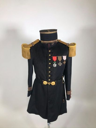 null Veste képi et ceinturon d'officer d'artillerie