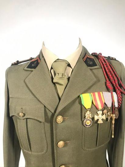 null Veste d'officer des troupes de marine avec Kepi 