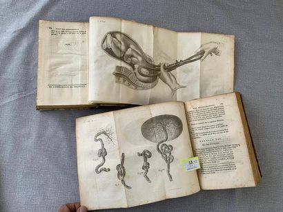 null Baudelocque. L'art des accouchemens. 2 volumes. 1807, reliés. Planches. Exemplaire...
