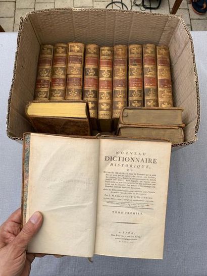null Chaudon et Delandine. Nouveau dictionnaire historique. 13 volumes (complet)....