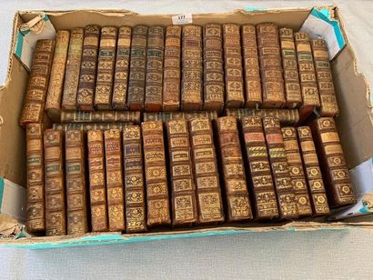 null Un ensemble de 36 volumes reliés XVIIIe, dont, 4 volumes avec planches : Le...