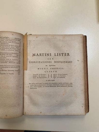 null MORTON : opéra Medica. Lyon 1697. Plus autres textes médicaux. Reliure d'ép...