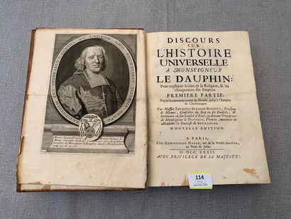 null Bossuet. Histoire universelle. 1 volume. In-4. Paris, 1732. (Mouillures).