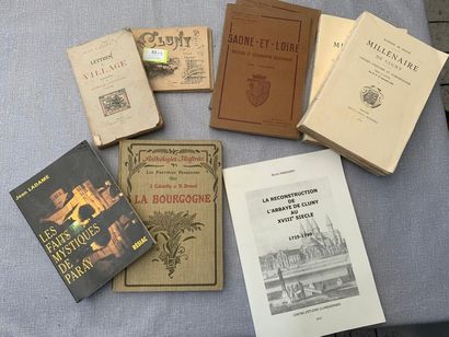 null [Saône-et-Loire] Un ensemble de 9 volumes ou brochures, dont, Millénaire de...